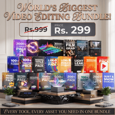 video editing assets bundle